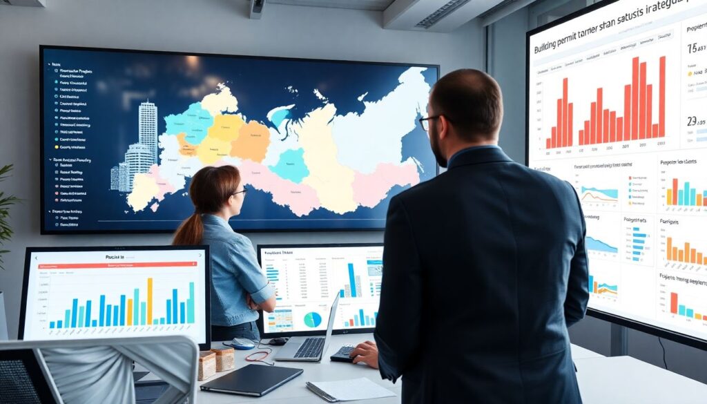 Строительная аналитика: статистика по выданным разрешениям на строительство - иллюстрация